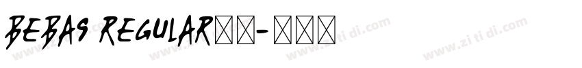 Bebas Regular字体字体转换